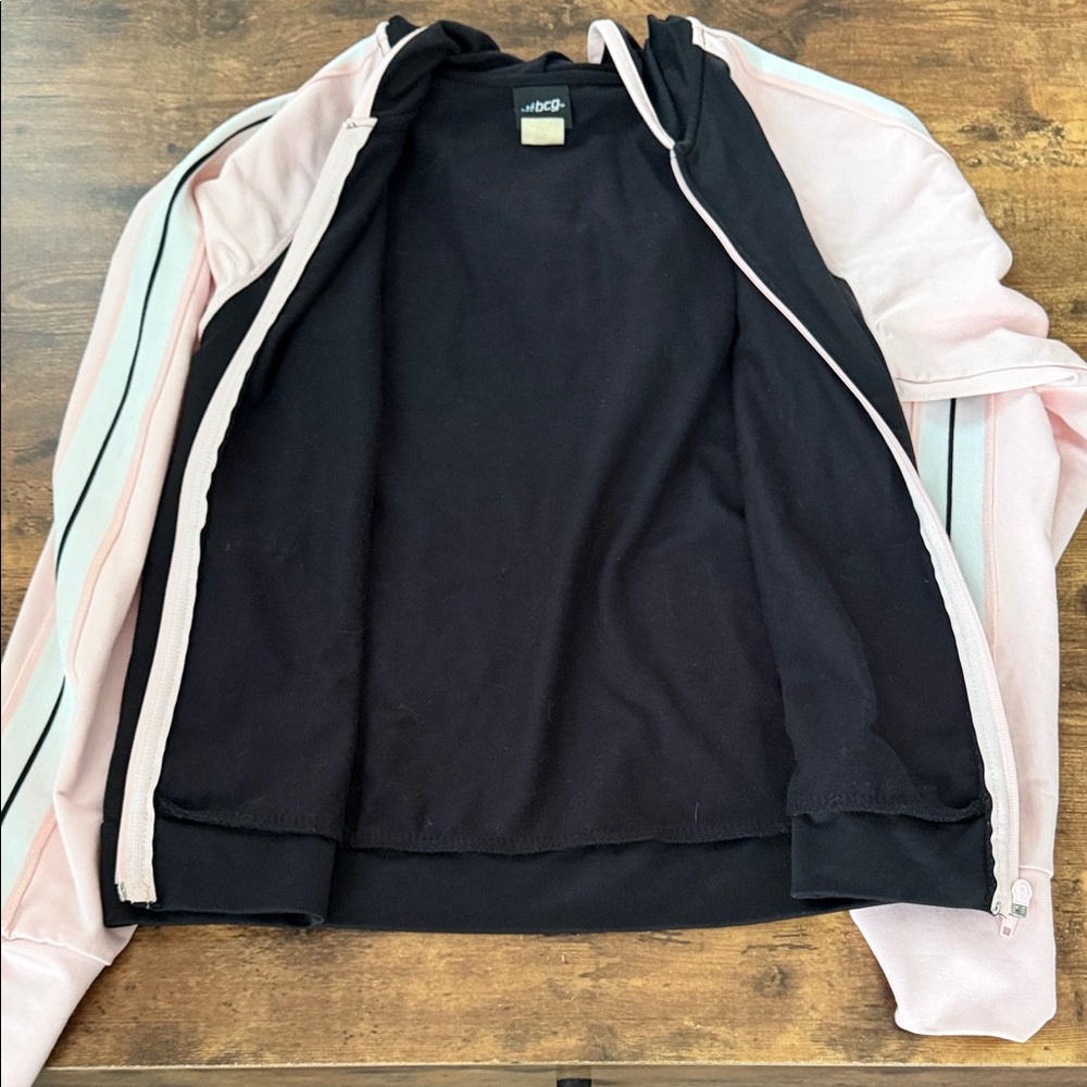 BCG Black and Pink Zip-Up Jacket - Picture 8 of 8